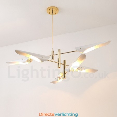 3-laags moderne, eigentijdse kroonluchter met 6 lampen 3-laags moderne, eigentijdse kroonluchter met 6 lampen
