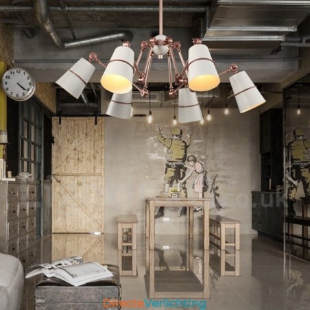 6-lichts kroonluchterlamp met moderne, eigentijdse stijlverlichting 6-lichts kroonluchterlamp met moderne, eigentijdse stijlverlichting