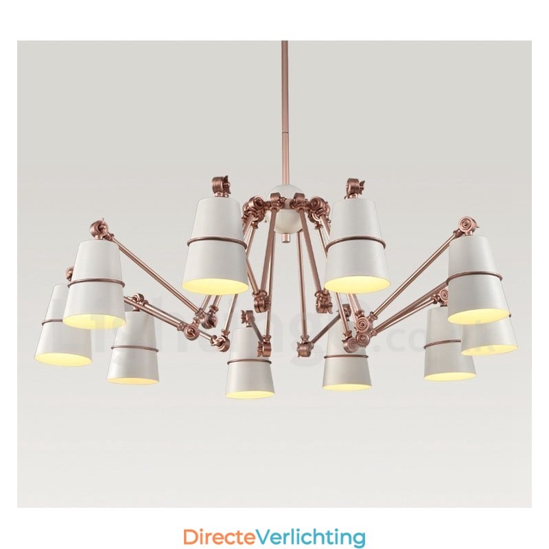 10-lichts kroonluchterlamp met moderne, eigentijdse stijlverlichting