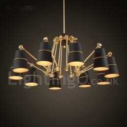 10-lichts kroonluchterlamp met moderne, eigentijdse stijlverlichting