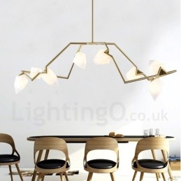 Moderne eigentijdse 8-lichts kroonluchterlamp