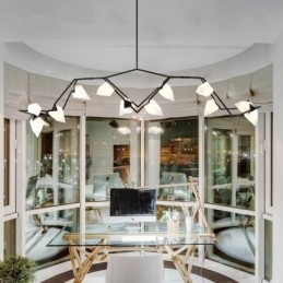 Moderne eigentijdse 8-lichts kroonluchterlamp