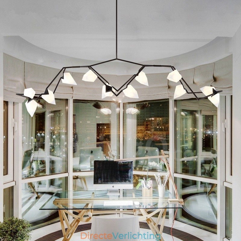 Moderne eigentijdse 8-lichts kroonluchterlamp
