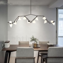 Moderne eigentijdse 8-lichts kroonluchterlamp