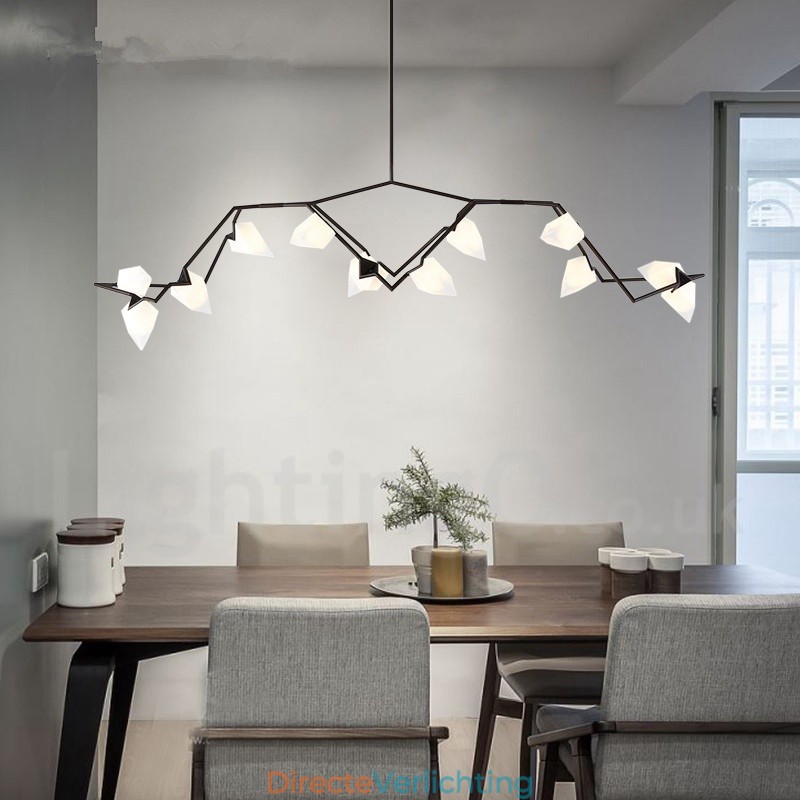 Moderne eigentijdse 8-lichts kroonluchterlamp