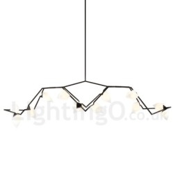 Moderne eigentijdse 8-lichts kroonluchterlamp