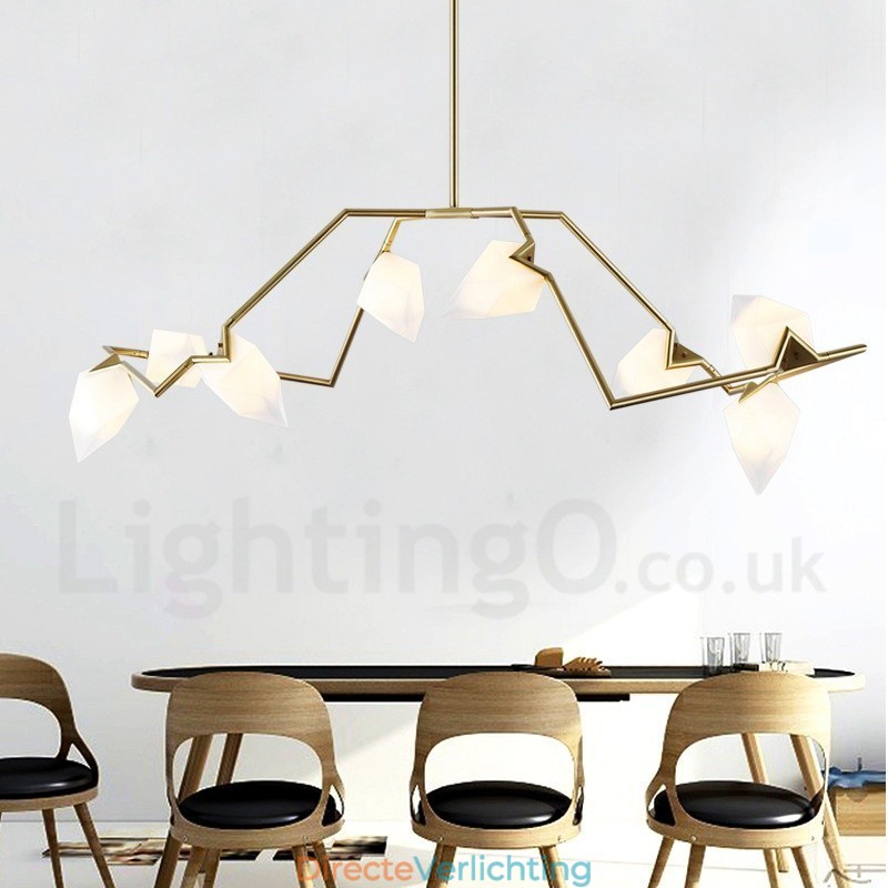 Moderne eigentijdse 8-lichts kroonluchterlamp