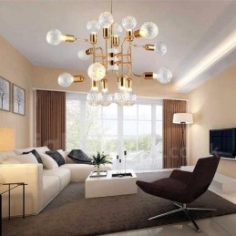 4-laags moderne eigentijdse kroonluchterlamp met 16 lampen
