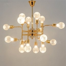 4-laags moderne eigentijdse kroonluchterlamp met 16 lampen