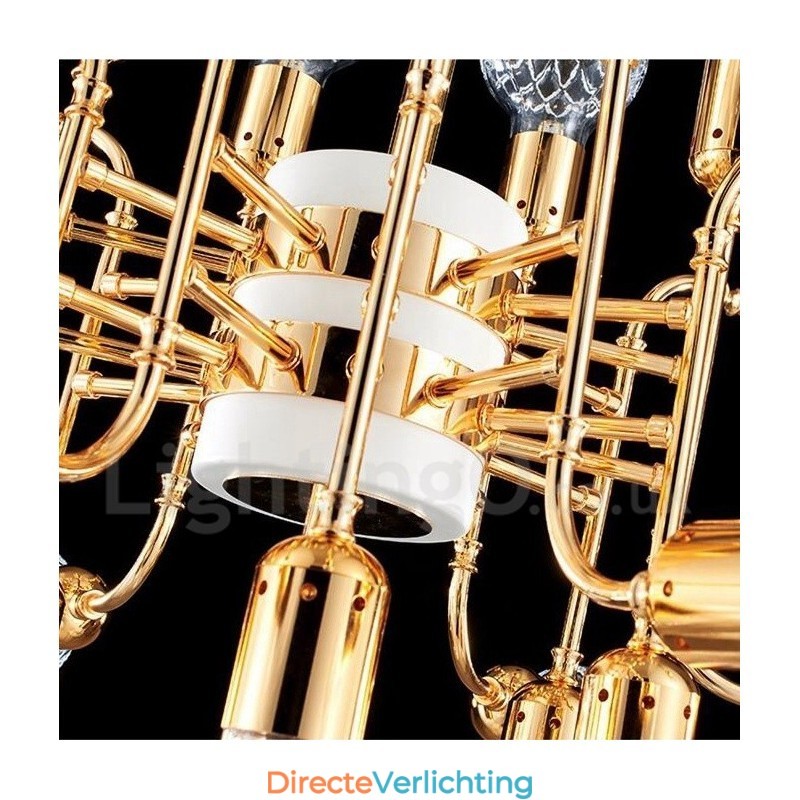 4-laags moderne eigentijdse kroonluchterlamp met 24 lampen