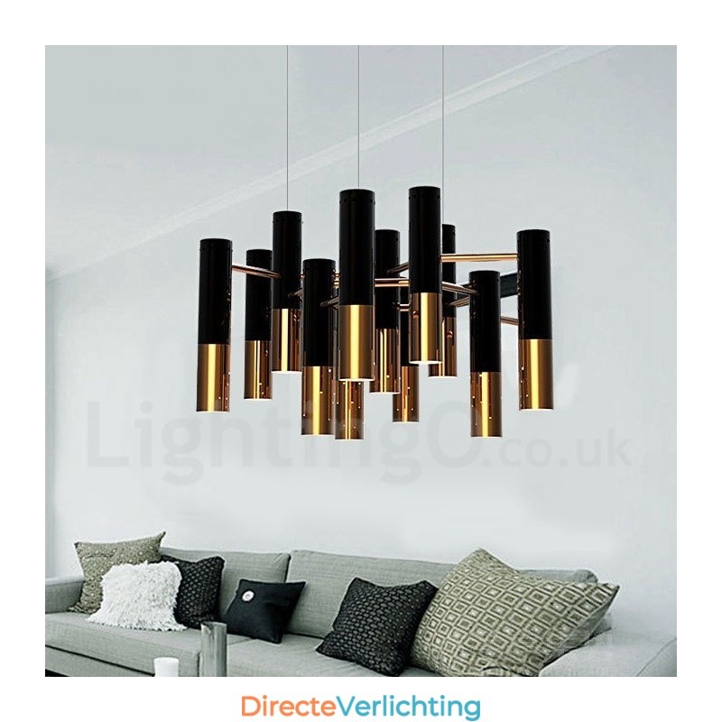 Moderne eigentijdse 13-lichts kroonluchter, enkele laag lamp