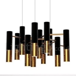 Moderne eigentijdse 13-lichts kroonluchter, enkele laag lamp
