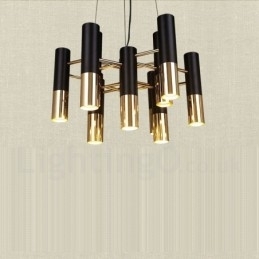Moderne eigentijdse 13-lichts kroonluchter, enkele laag lamp