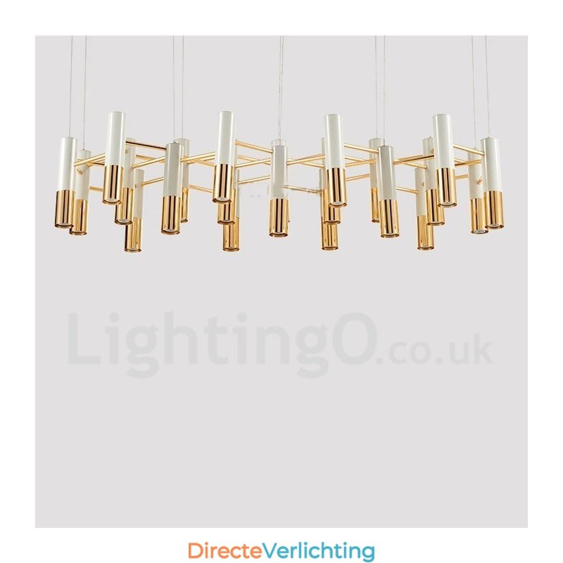 Moderne eigentijdse 22-lichts kroonluchter, enkele laag lamp