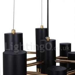 Moderne eigentijdse 22-lichts kroonluchter, enkele laag lamp