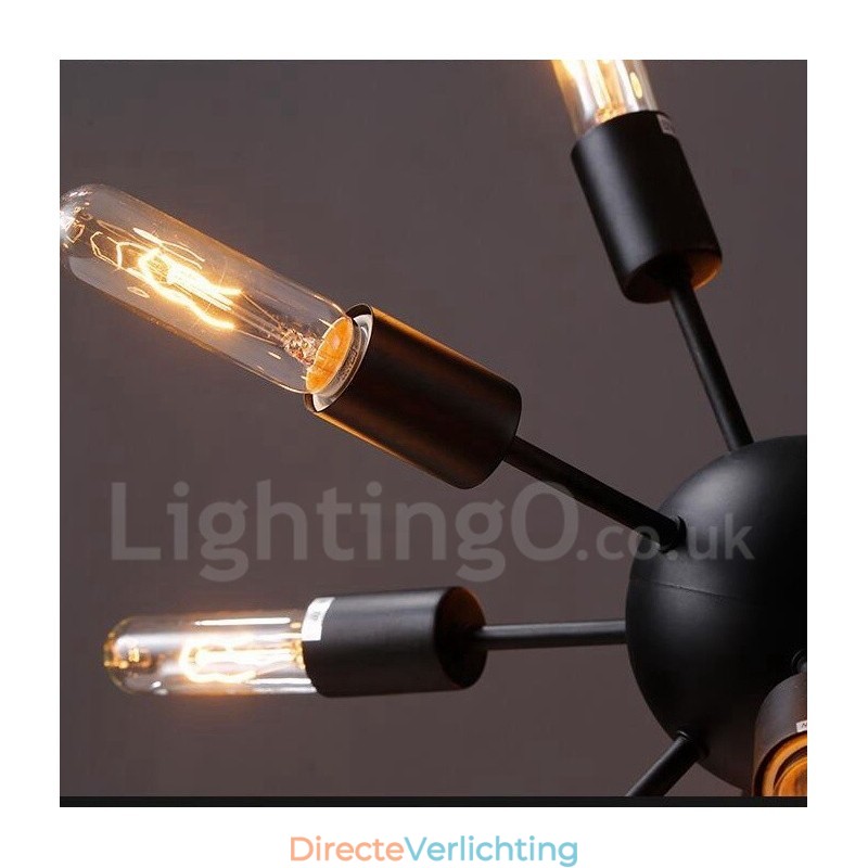 12-lichts retro vintage Sputnik kroonluchter