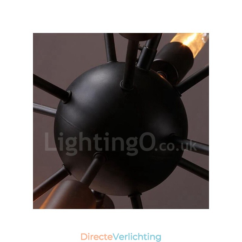 12-lichts retro vintage Sputnik kroonluchter