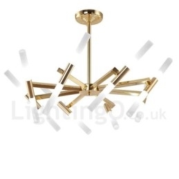 Moderne eigentijdse 2-laags 16-lichts gouden kroonluchterlamp