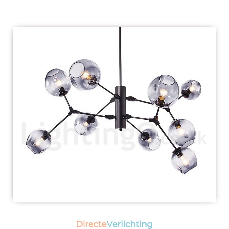 Kroonluchter met glazen kap moderne eigentijdse stijl