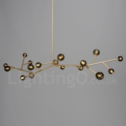 17-lichts kroonluchter vintage landlamp