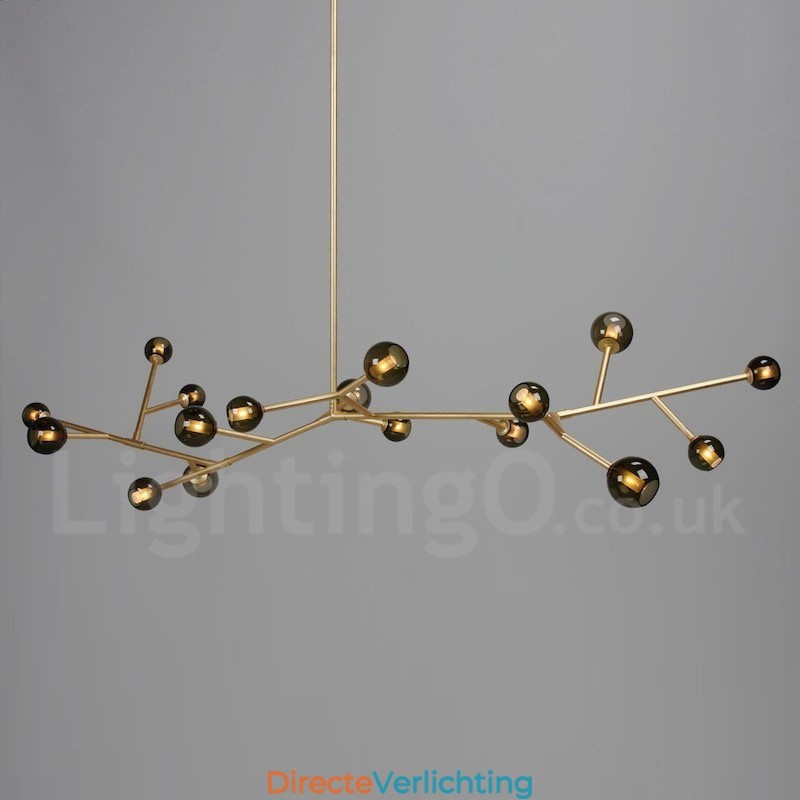 17-lichts kroonluchter vintage landlamp