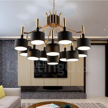 Moderne eigentijdse 12-lichts 2-laags kroonluchterlamp Moderne eigentijdse 12-lichts 2-laags kroonluchterlamp