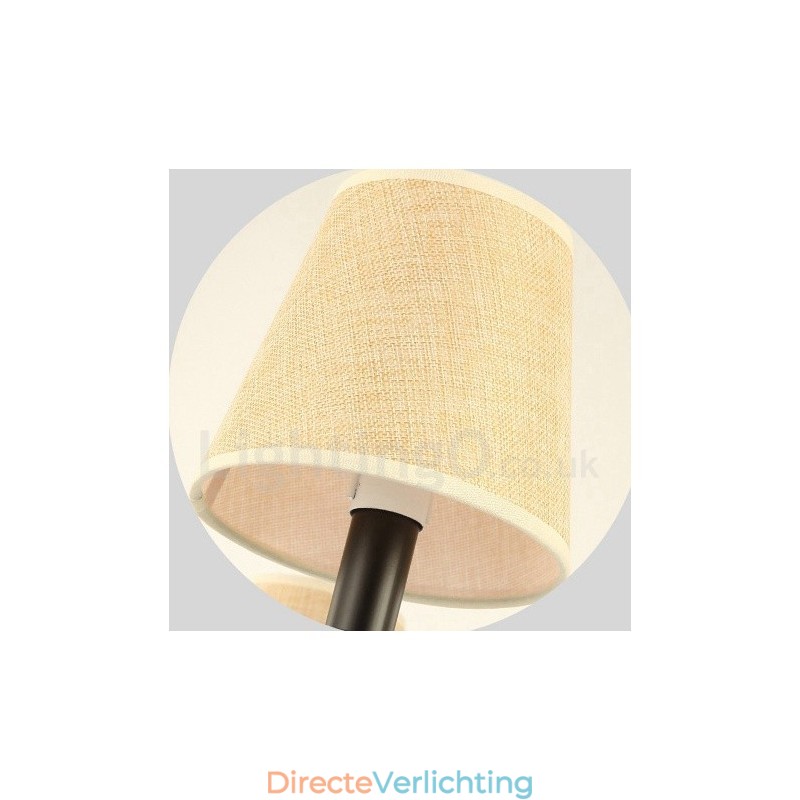 Landelijke Retro 6-lichts kroonluchterlamp met één laag