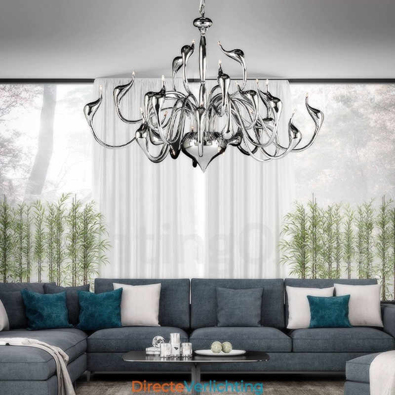 24 lampen moderne zwaan kroonluchterlamp G4 verchroomd lamp inbegrepen