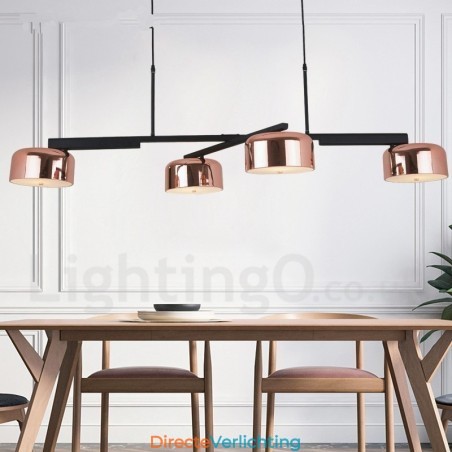 4-lichts enkellaags moderne, eigentijdse, draaibare kroonluchterlamp 4-lichts enkellaags moderne, eigentijdse, draaibare kroonluchterlamp