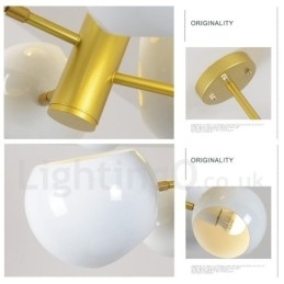 Witte 10-lichts moderne eigentijdse kroonluchterlamp