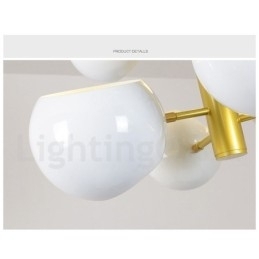 Witte 10-lichts moderne eigentijdse kroonluchterlamp