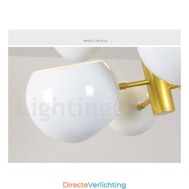Witte 10-lichts moderne eigentijdse kroonluchterlamp