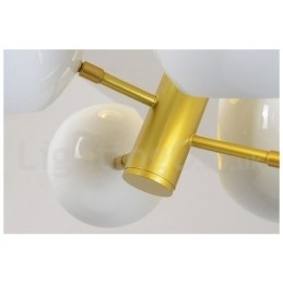 Witte 10-lichts moderne eigentijdse kroonluchterlamp