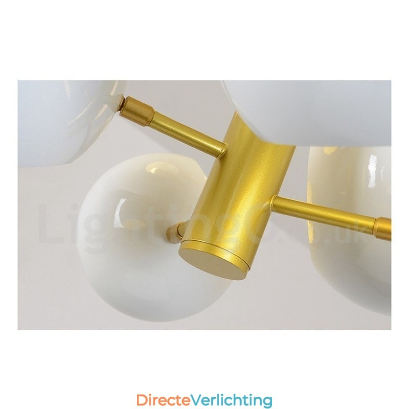 Witte 10-lichts moderne eigentijdse kroonluchterlamp