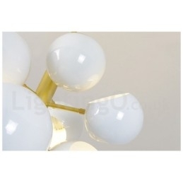 Witte 10-lichts moderne eigentijdse kroonluchterlamp
