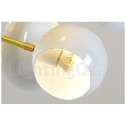 Witte 10-lichts moderne eigentijdse kroonluchterlamp