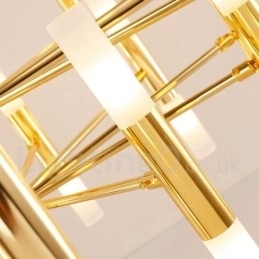 40 Licht Gouden 2-laags Moderne Hedendaagse Kroonluchterlamp