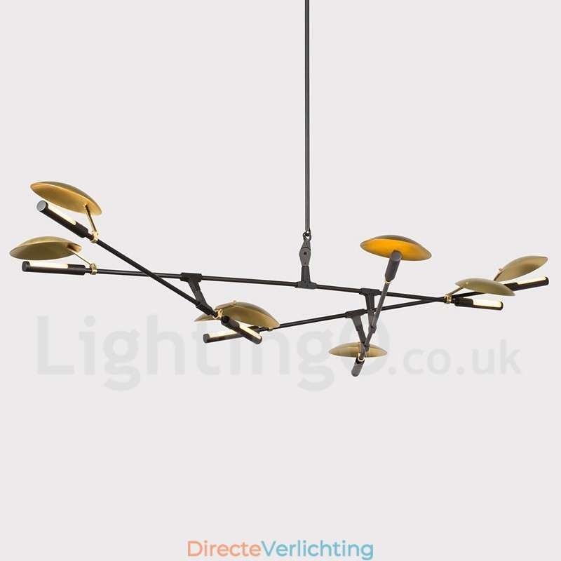 Moderne eigentijdse 8-lichts kroonluchterlamp