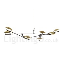 Moderne eigentijdse 8-lichts kroonluchterlamp