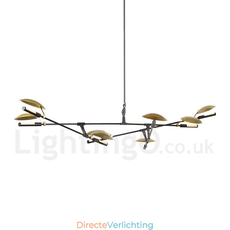 Moderne eigentijdse 8-lichts kroonluchterlamp