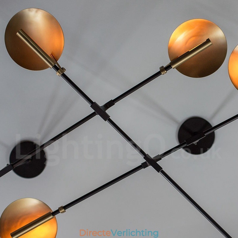 Moderne eigentijdse 8-lichts kroonluchterlamp