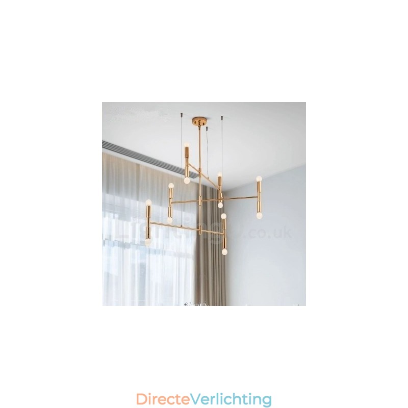 8 Licht 3-laags moderne eigentijdse kroonluchterlamp