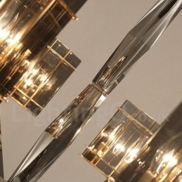 6-lichts moderne, eigentijdse kroonluchter met één laag