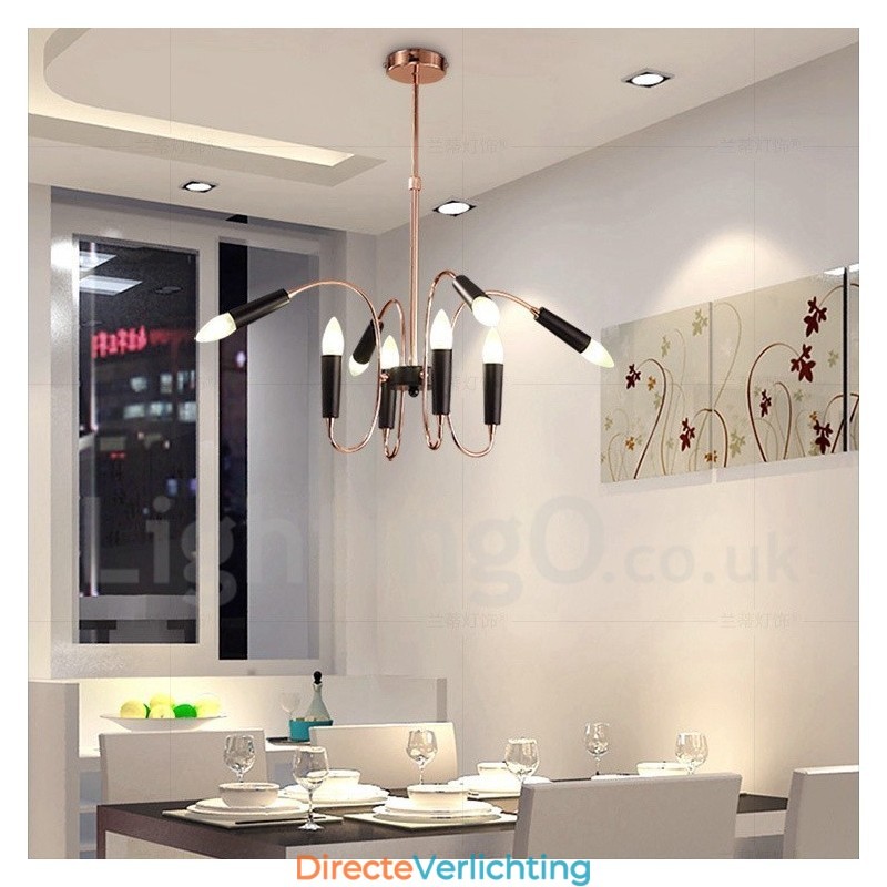 2 Tier 8-lichts moderne eigentijdse kroonluchterlamp