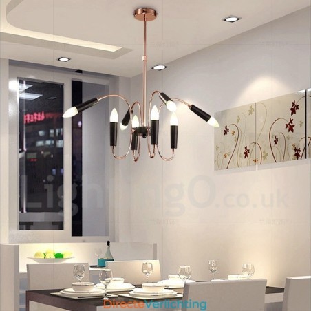2 Tier 8-lichts moderne eigentijdse kroonluchterlamp 2 Tier 8-lichts moderne eigentijdse kroonluchterlamp