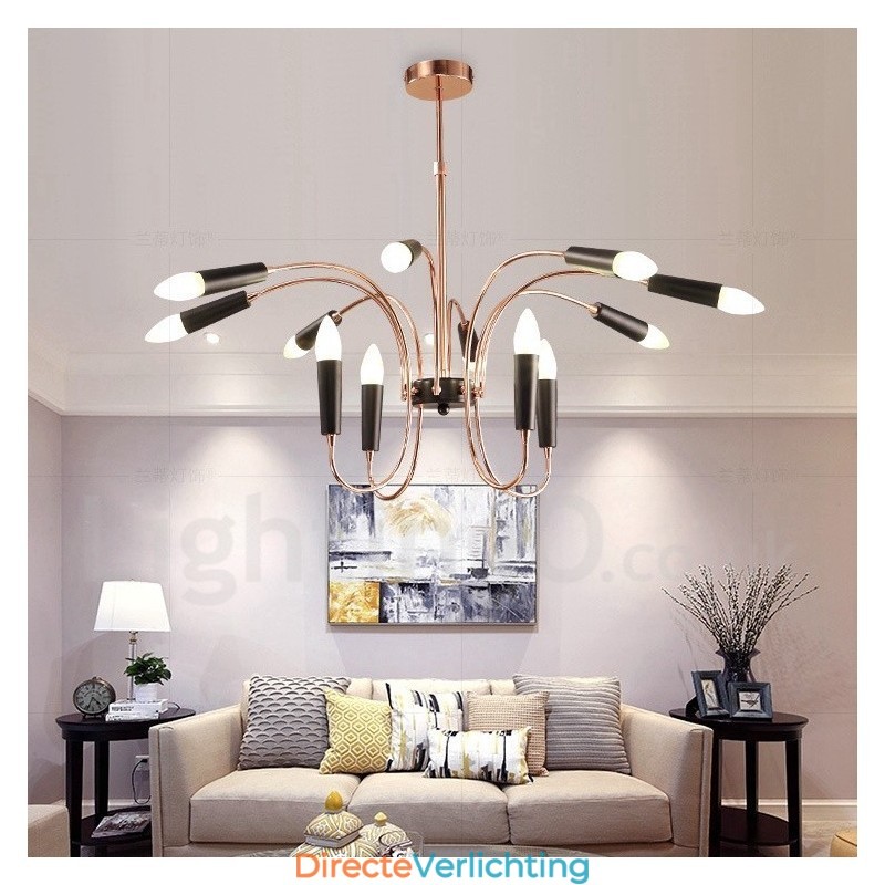 2 Tier 12 Licht Moderne Hedendaagse Kroonluchter Licht