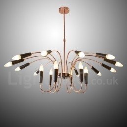 2 Tier 18 Licht Moderne Hedendaagse Kroonluchterlamp