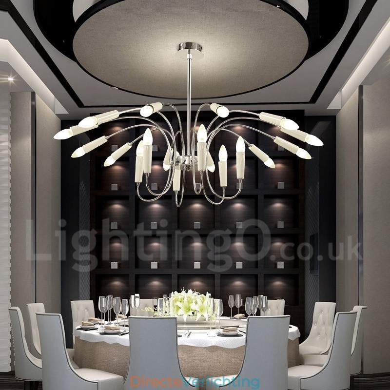 2 Tier 18 Licht Moderne Hedendaagse Kroonluchterlamp