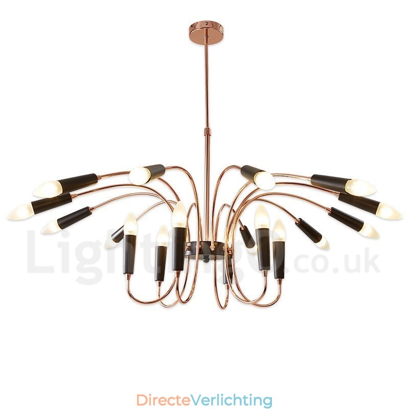 2 Tier 18 Licht Moderne Hedendaagse Kroonluchterlamp
