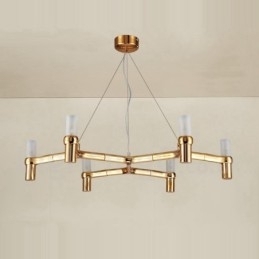 6-lichts enkellaags moderne eigentijdse kroonluchterlamp